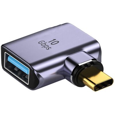 OEM Connecteur Magnétique 10 Gbit/s Type C Mâle Vers Usb 3.0 Femelle 90 Degrés À Angle Gauche Et Droit Otg Adaptateur De Données Pour Ordinateur Portable Téléphone OEM Connecteur Magnétique 10 Gbit/s Type C Mâle Vers Usb 3.0 Femelle 90 Degrés À Angle Gauche Et Droit Otg Adaptateur De Données Pour Ordinateur Portable Téléphone
