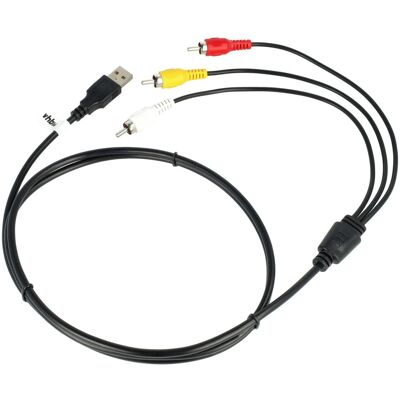VHBW - Cavo Av Usb - Rca Compatibile Con Hdd-player, Impianti Av-stereo - Connettori Usb A 2.0 & 3 Rca, 1,4m, Nero VHBW - Cavo Av Usb - Rca Compatibile Con Hdd-player, Impianti Av-stereo - Connettori Usb A 2.0 & 3 Rca, 1,4m, Nero