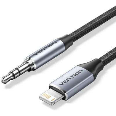 VENTION Adattatore Audio Bmchf/ Jack Maschio 3,5 - Lightning Male/ 1m/ Grigio VENTION Adattatore Audio Bmchf/ Jack Maschio 3,5 - Lightning Male/ 1m/ Grigio