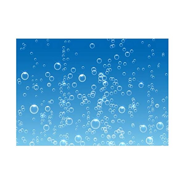 jps carta da parati con bolle in acqua su sfondo blu, formato a4, facile da staccare per torta di compleanno