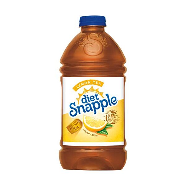 snapple, dieta tè ghiacciato, aroma di limone - grande bottiglia da 1,89 litri, 64 fl oz