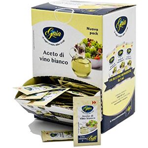 Gaia Aceto di Vino Bianco - 198 Bustine Monodose da 5 Ml - 990 Gr