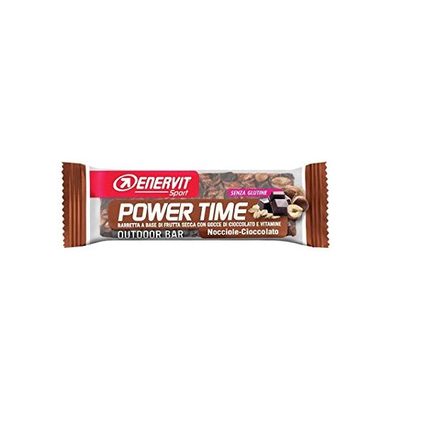 enervit - power time - 24 barrette gusto nocciola-cioccolato