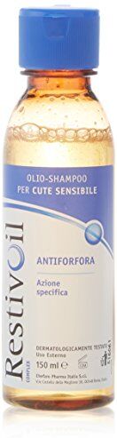 RestivOil Complex Olio Shampoo Delicato Antiforfora per Capelli da Normali a Grassi con Azione Antiseborroica e Anti Prurito, Shampoo Senza Schiuma, 150 ml