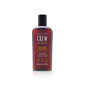 American Crew Revlon Daily Deep Moisturizing Shampoo Uomo Men Haircare Detergente e Idratante per Cuoio Capelluto e Capelli da Normali a Secchi - 250 ml