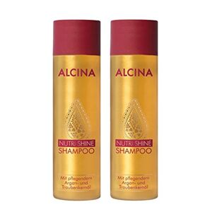 Alcina Nutri Shine Shampoo con argan nutriente e olio di semi d'uva, 250 ml = 500 ml