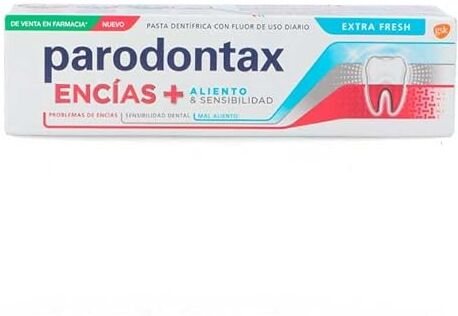 Parodontax Gengive+ Dentifricio Denti Sensibili Alito Cattivo Extra Fresh, 75ml