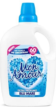 Felce Azzurra Mon Amour – Ammorbidente Liquido Blu Mare – 60 Lavaggi, 3000ml