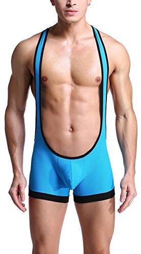 Intimo Uomo Mutande Underwear Jumpsuit Boxer Bodysuit Maglia Onesies Traspirante Jumpsuit Slip 5 Colori