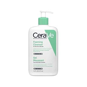 Cerave - Gel mousse detergente per pelle normale e grassa, 473 ml, senza profumo