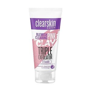 Avon Clearskin - Peeling chiarificante con argilla rosa, 75 ml