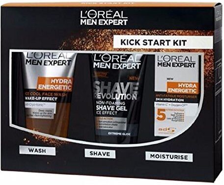 L'Oréal New Xmas Start kit – l' Oréal Men Expert Kick Start kit, per lui, confezione regalo, Goft set. Regalo per lui, nuovo arrivo, ultimo, nuovo, Natale, Natale