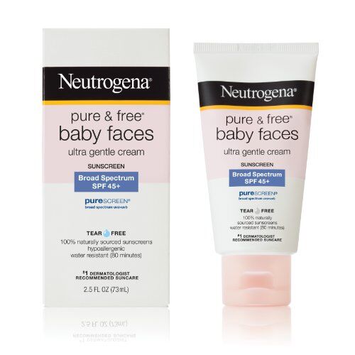 Neutrogena Pure and Free Baby Faces Sunscreen, SPF 45+, 2.5 Ounce by Neutrogena