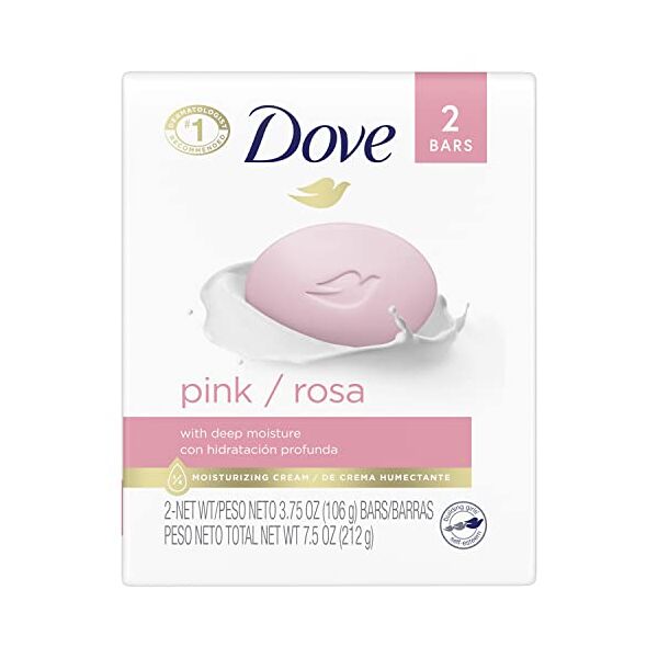 dove beauty bar, pink 4 oz, 2 bar by dove