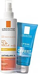 La Roche-Posay Anthelios XL - Spray ultra leggero SPF 50+ 200 ml + gel doccia lenitivo protettivo Lipikar 100 ml