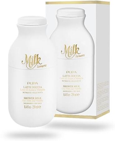 Pupa Milano Latte Doccia Latte di Avena e Vaniglia, morbido e fluido. Nutriente per Pelle Secca 250ml