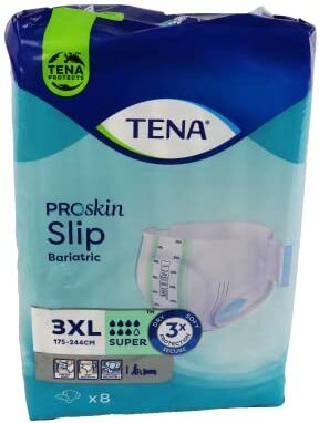 Tena - Slip Bariatric Super 3XL, 8 unità