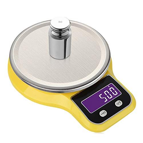 YYMMQQ Bilancia pesapersone Electronic Kitchen Scale Weight Balance 11lb 5kg Stainless Steel Hight Accuracy Libra Jewelry Food Diet Digital Scale