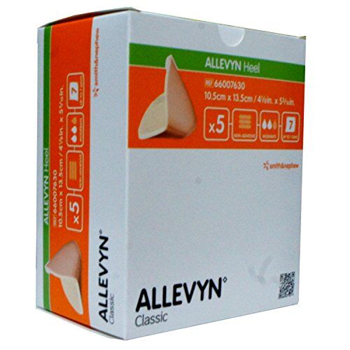 Allevyn Protezione per tallone Allevyn, confezione da 5 (etichetta in lingua italiana non garantita)
