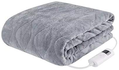 YUFBI termocoperta Coperta elettrica con 6 Riscaldamento Elettrico Impostazione riscaldata Gettare Lavabile Riscaldamento Tappeto for Camera Dormitorio Coperta (Specification : 110X60cm)