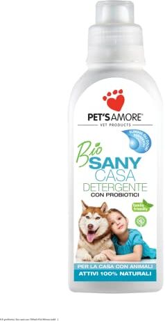 Pet's Amore - Detergente Naturale - Igienizzante - Elimina i Cattivi Odori di Urine, Feci, Vomito di Cani, Gatti, Furetti, 500 ml