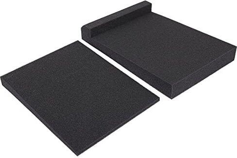 FAVOMOTO Acoustic Isolation Pads Studio Foam Monitor Speaker Isolation Pad High Density Acoustic Foam Fits Most Speaker Stands for Monitors for Sound Improvement Vibrations