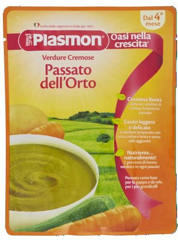 Plasmon Il Passato Verdure Miste 180g 12 Pouch La pappa pronta da gustare, con ingredienti selezionati