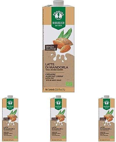 Probios Latte di Mandorla - 1000 ml - [confezione da 4]