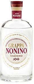 Distillerie Nonino, Grappa Monovitigni Vendemmia Bianca 40% vol. Con sentori di albicocca, mela verde e uva passa - Bottiglia in vetro da 350 ml