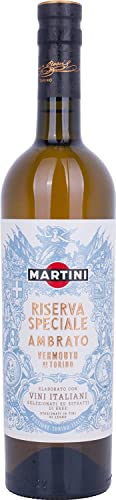 MARTINI Riserva Speciale Ambrato Vermouth Aperitivo, Vermouth Bianco Infuso con Erbe Aromatiche Uniche, 18% ABV, 75cl / 750ml