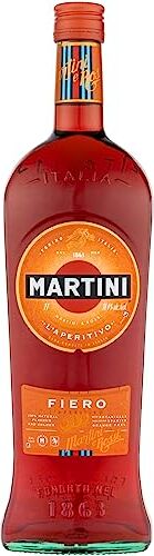 MARTINI Fiero Vermouth Aperitivo, Vermouth Dolce Infuso con Scorze D'arancia Spagnola Sbucciate a Mano, 14,4% ABV, 100cl / 1L