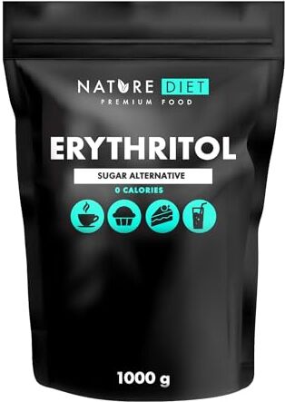 Nature Diet - Eritritolo 1000g   Dolcificante Naturale   Zero calorie   Sostituzione dello zucchero   sostituto dello zucchero