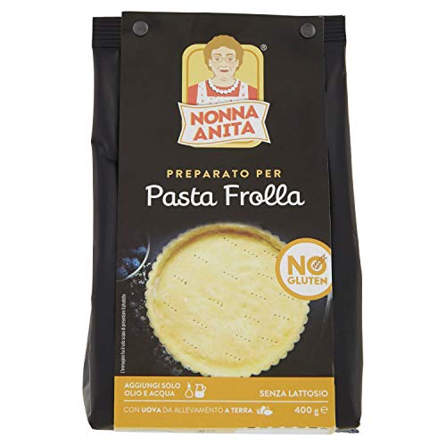 Nonna Anita Preparato in Polvere per Pasta Frolla senza Glutine e senza Lattosio - 3 Confezioni da 400 g