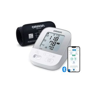 OMRON X4 Smart Misuratore di Pressione Arteriosa da Braccio digitale - Apparecchio Portatile per Misurare la Pressione e Monitoraggio dell'Ipertensione, Connessione Bluetooth