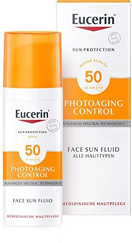 Eucerin Sun Fluid Anti-Età Crema Solare Viso FP 50 Protezione Alta 50 ml