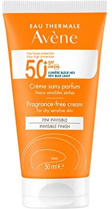 Avene SOL Crema Spf50+ S/prof, Occhiali Donna, Multi-coloured, 50 g Confezione da 1