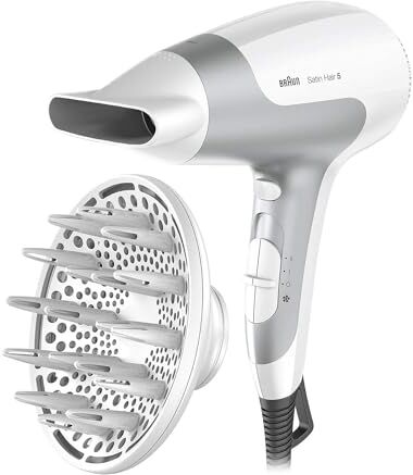 Braun Satin Hair 5 HD 585 Grigio, Bianco 2500 W