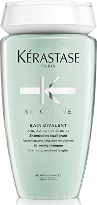 KERASTASE Kérastase, Spécifique, Shampoo Riequilibrante, Per Radici Grasse & Capelli Sensibilizzati, Bain Divalent, 250 ml