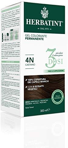 Herbatint Gel Colorante Permanente 3Dosi - 4N Castano 300ml