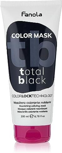 FANOLA Maschera colorante capelli TOTAL BLACK 200 ML