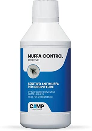 ‎CAMP MUFFA CONTROL ADDITIVO, Antimuffa concentrato per idropitture, Previene la formazione della muffa, 250 ml