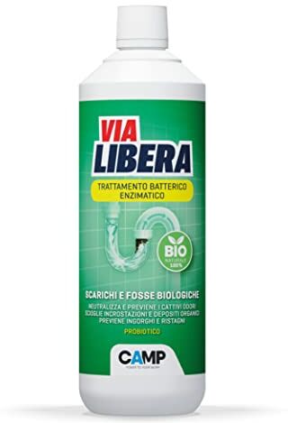 Camp Via Libera Bio Liquido, Trattamento Batterico Enzimatico Per Scarichi E Fosse Biologiche - 1000 g