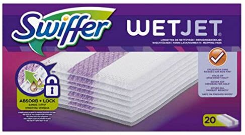 Swiffer WetJet Scrubber per Scopa Elettrica Wireless, 20 Panni