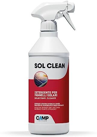 Camp Sol Clean Pronto all'Uso, Pulitore Pannelli Solari, 750 ml