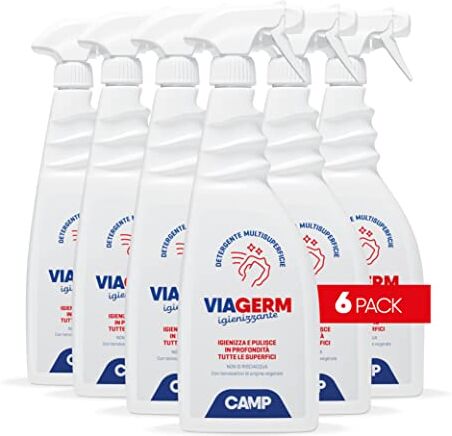 Camp Viagerm Detergente Igienizzante Multisuperficie, Pack 6x750 ml