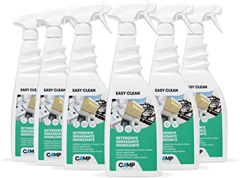 Camp EASY CLEAN, Detergente sgrassante universale, Azione igienizzante, Gradevolmente profumato, pack 6x750ml