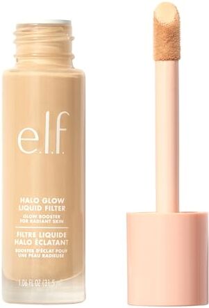 e.l.f. Halo Glow - Filtro liquido per carnagione booster per uno sguardo radioso, morbido, con acido ialuronico, vegano e senza sperimentazione su animali, 0,5 equo, 31,5 ml