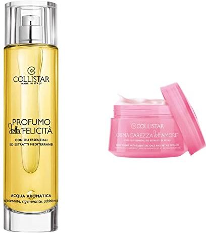 Collistar Profumo della Felicità, Profumo fiorito, agrumato e fruttato & Crema Carezza dell'Amore, Una texture soffice che rende la pelle vellutata