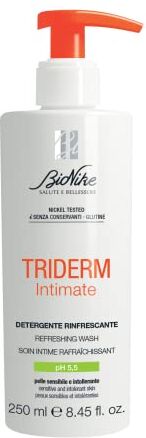 Bionike Triderm Intimate - Detergente Intimo Rinfrescante PH 5,5 per Pelli Sensibili e Intolleranti, Azione Delicata, Antibatterica e Riequilibrante, Dona Freschezza e Idratazione alla Pelle