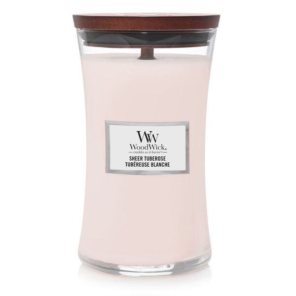 woodwick - candela grande sheer tuberose candele 609.5 g unisex